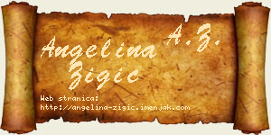 Angelina Žigić vizit kartica